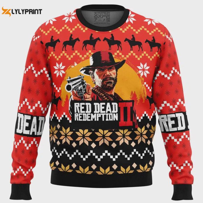 Get Festive With Red Dead Redemption Ugly Christmas Sweater – Limited Edition Gamer S Apparel