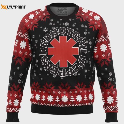 Spice Up Your Holidays with the Red Hot Chili Peppers Ugly Christmas Sweater!