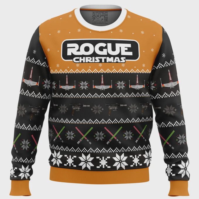 Get Festive With The Rogue Christmas Star Wars Ugly Christmas Sweater – Perfect For Sci-Fi Fans!