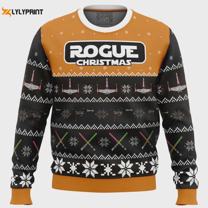 Get Festive With The Rogue Christmas Star Wars Ugly Christmas Sweater – Perfect For Sci-Fi Fans!