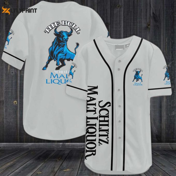 Schlitz Malt Liquor The Bull Baseball Jersey 1