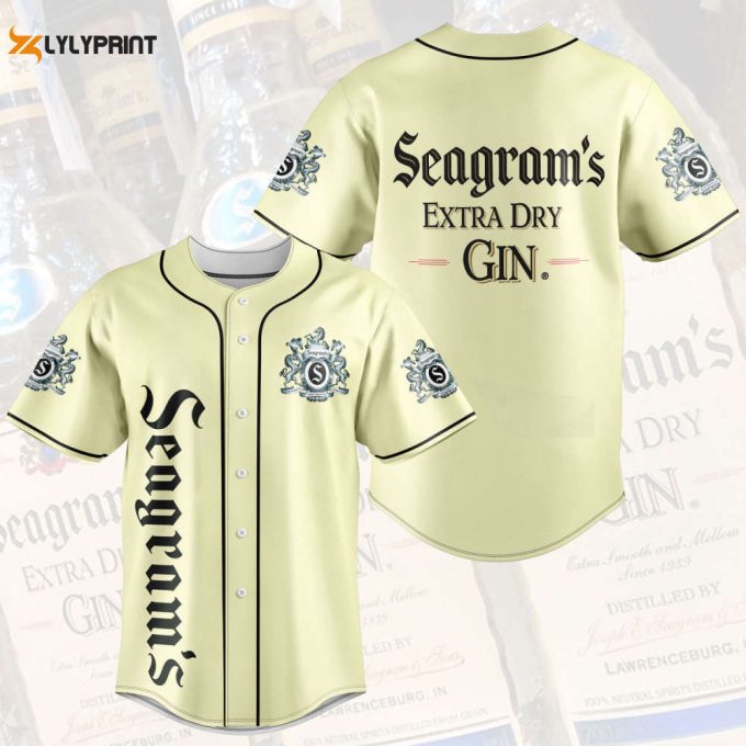 Seagram'S Extra Dry Gin Baseball Jersey 1