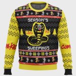 Cobra Kai Ugly Christmas Sweater – Season s Sweepings Collection