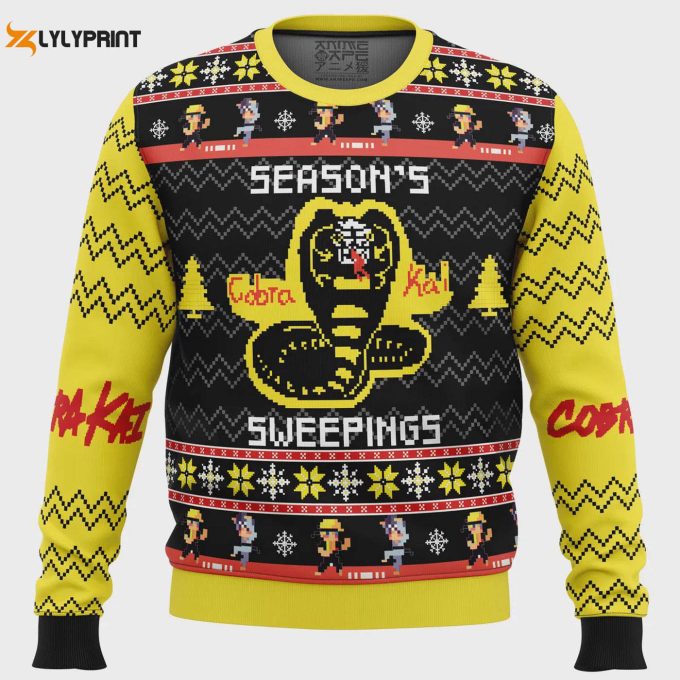 Cobra Kai Ugly Christmas Sweater – Season S Sweepings Collection