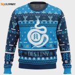 Serpent Emblem Destiny Hunter Ugly Christmas Sweater – Stylish & Festive Gaming Apparel