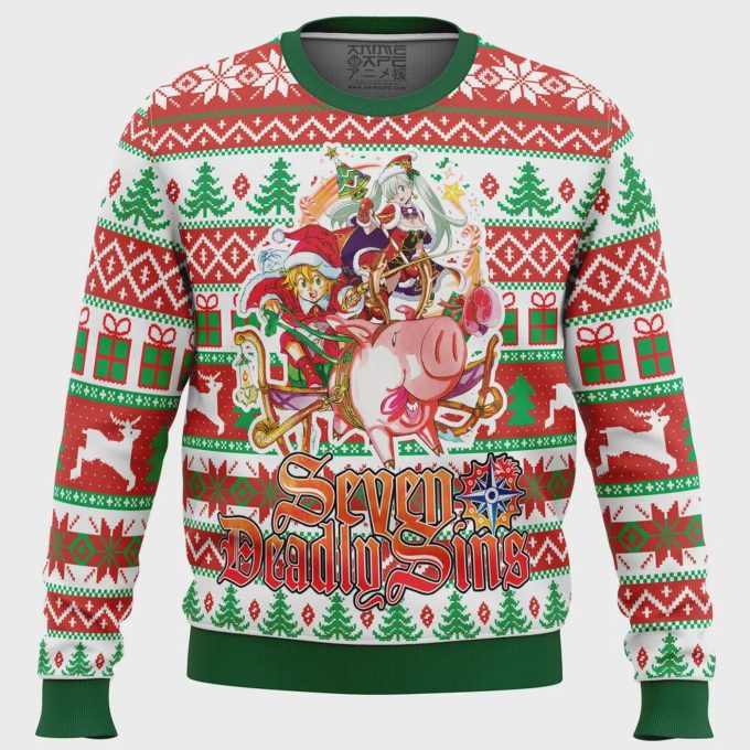 Get Festive With Seven Deadly Sins Alt Ugly Christmas Sweater – Unique Holiday Attire