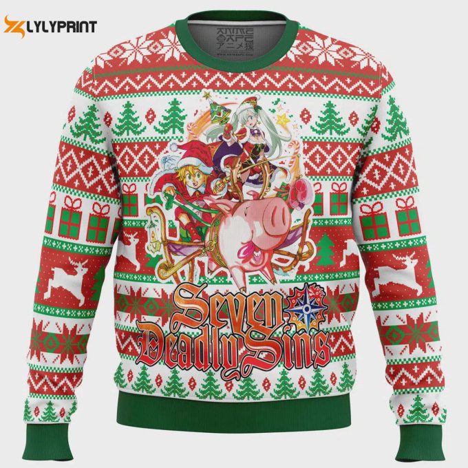 Get Festive With Seven Deadly Sins Alt Ugly Christmas Sweater – Unique Holiday Attire