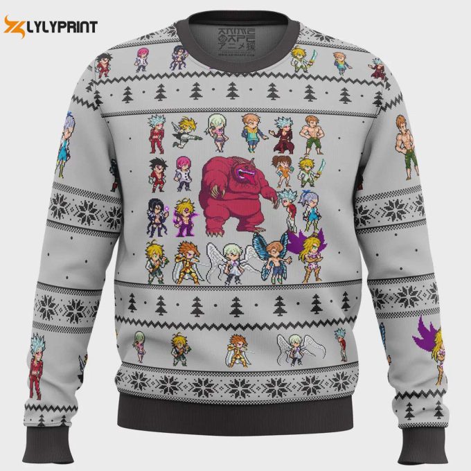 Get Festive With Seven Deadly Sins Sprites Ugly Christmas Sweater – Unique &Amp;Amp; Trendy Holiday Apparel