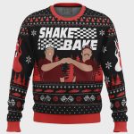 Get Festive with Shake and Bake Talladega Nights Ugly Christmas Sweater – Perfect Holiday Attire!