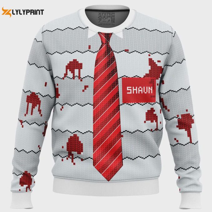 Spice Up Your Holidays With Shaun Of The Dead Ugly Christmas Sweater – Limited Edition Fun &Amp;Amp; Festive Attire!