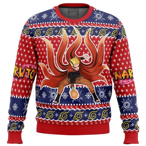 Get Festive with Shippuden Baryon Ugly Christmas Sweater – Perfect Gift for Anime Fans!