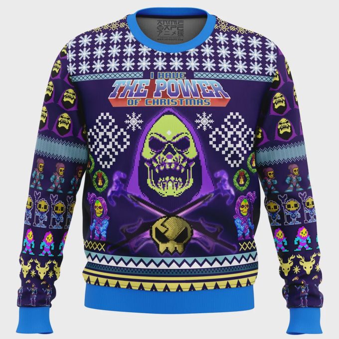 Skeletor Masters Of The Universe Ugly Christmas Sweater: Festive Nostalgia For Fans!