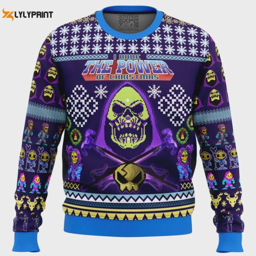 Skeletor Masters of the Universe Ugly Christmas Sweater: Festive Nostalgia for Fans!