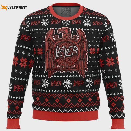 Shop the Festive Black Clover Holiday Ugly Christmas Sweater – Perfect for Stylish Celebrations!