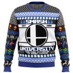 Get Festive with Smash University Ugly Christmas Sweater – Perfect Holiday Gift for Gamers