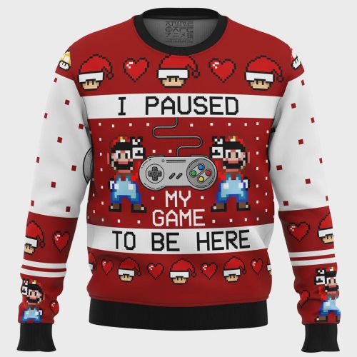 Get Festive with SNES Ugly Christmas Sweater – Retro Gaming Holiday Apparel