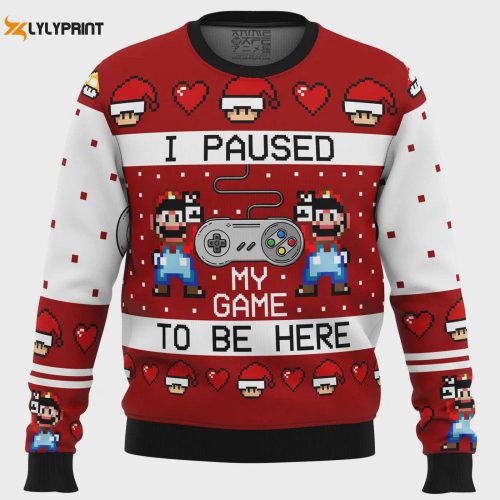 Get Festive with SNES Ugly Christmas Sweater – Retro Gaming Holiday Apparel