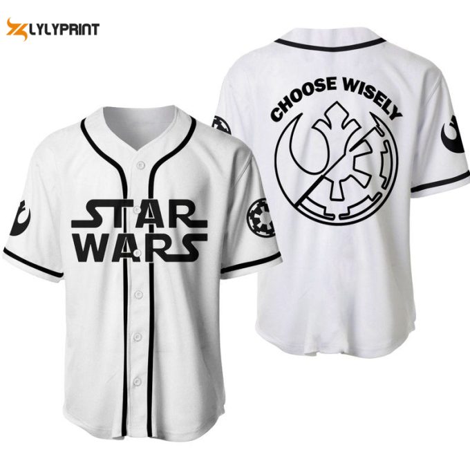 Star Wars Choose Wisely All Over Print Unisex Baseball Jersey 1