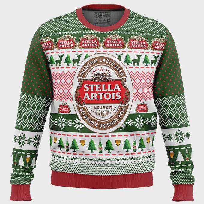 Get Festive With The Stella Artois Ugly Christmas Sweater – Perfect Holiday Attire!