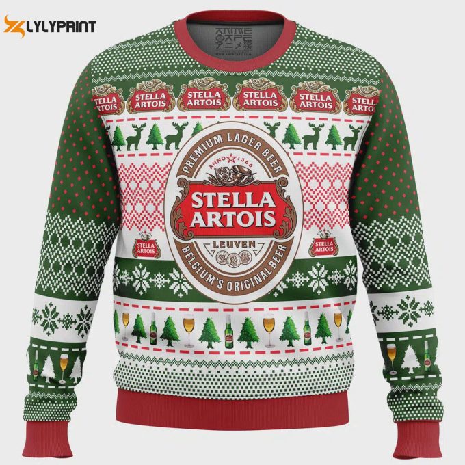 Get Festive With The Stella Artois Ugly Christmas Sweater – Perfect Holiday Attire!