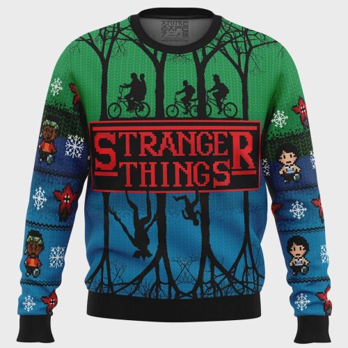 Get Festive with the Stranger Things Ugly Christmas Sweater – Perfect for Fans of the Hit Show!