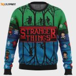 Get Festive with the Stranger Things Ugly Christmas Sweater – Perfect for Fans of the Hit Show!