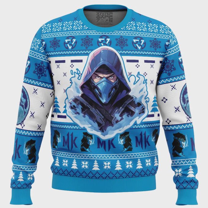 Get Festive With The Sub Zero Mortal Kombat Ugly Christmas Sweater – Limited Edition!