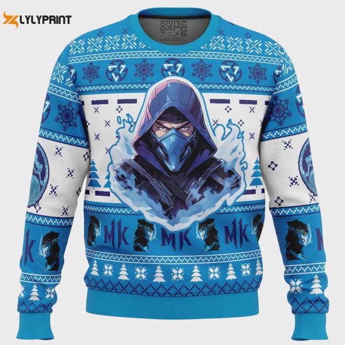 Get Festive With The Sub Zero Mortal Kombat Ugly Christmas Sweater – Limited Edition!