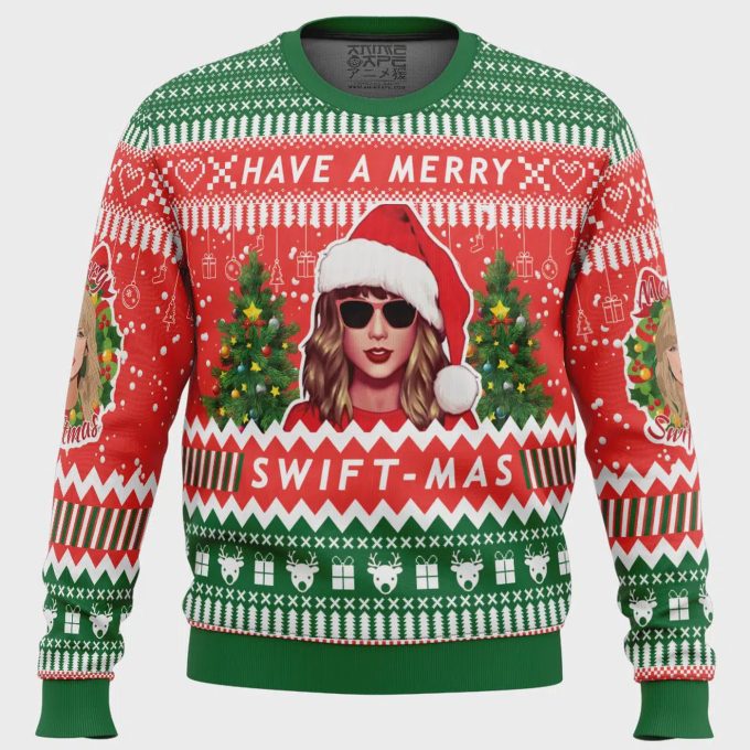 Get Festive With The Swift Mas Taylor Swift Ugly Christmas Sweater - Limited Edition 2