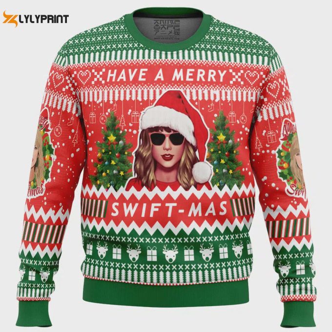 Get Festive With The Swift Mas Taylor Swift Ugly Christmas Sweater - Limited Edition 1