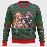 Sword Art Online Ugly Christmas Sweater: Festive Anime Apparel for Fans