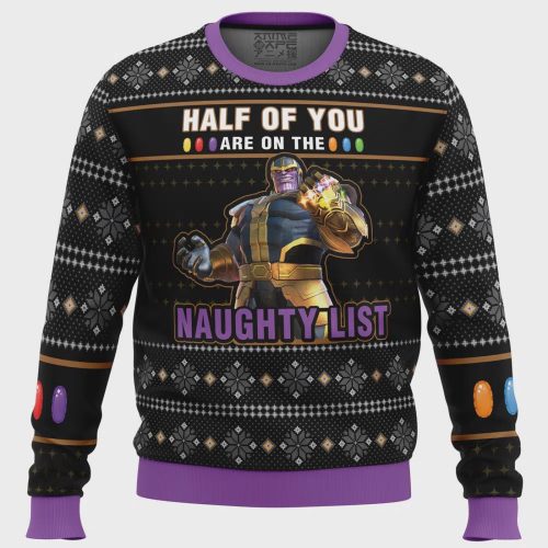 Get on Thanos Naughty List with our Ugly Christmas Sweater – Limited Edition