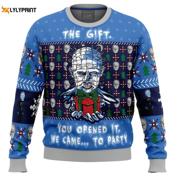 Get Festive With The Gift Hellraiser Ugly Christmas Sweater – Unique &Amp;Amp; Eye-Catching Holiday Apparel!