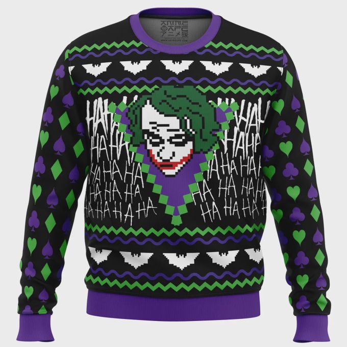 Spice Up Your Holidays With The Joker Ugly Christmas Sweater – A Festive Twist For Dc Fans!