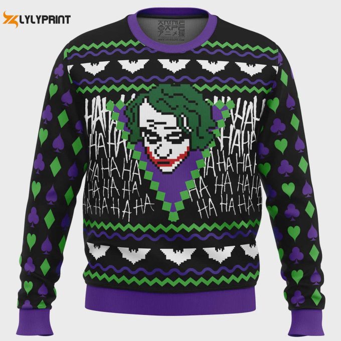 Spice Up Your Holidays With The Joker Ugly Christmas Sweater – A Festive Twist For Dc Fans!