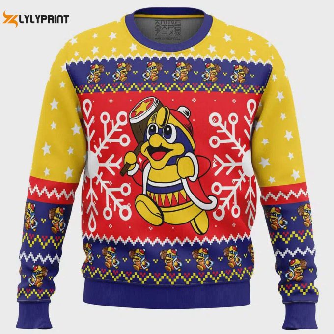 Get Festive With The King Dedede Kirby Ugly Christmas Sweater – Perfect Holiday Attire!