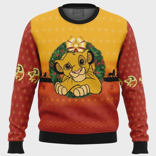 The Lion King Ugly Christmas Sweater: Festive Simba Design for a Roaringly Fun Holiday – Limited Stock!