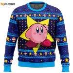 Pink Hero Kirby s Dream Land Ugly Christmas Sweater – Festive & Fun Gaming Apparel!