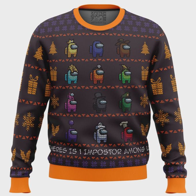 Get Festive With Our Among Us Ugly Christmas Sweater – Find The Impostor! Perfect For Gaming Fans