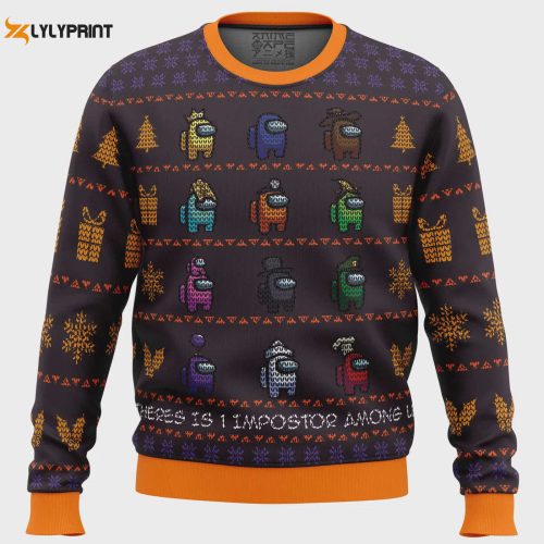 Get Festive with Our Among Us Ugly Christmas Sweater – Find the Impostor! Perfect for Gaming Fans