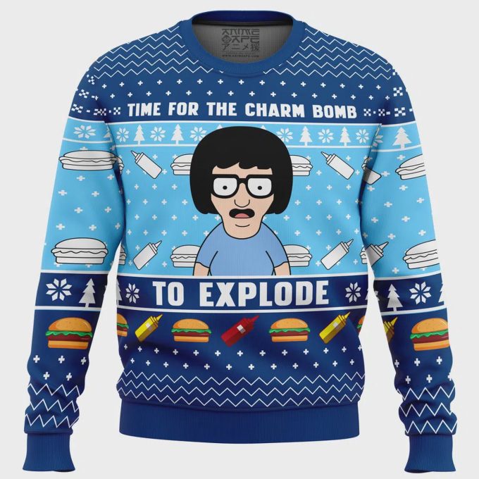 Explore Bob’s Burgers Ugly Christmas Sweater: Unleash The Charm Bomb!