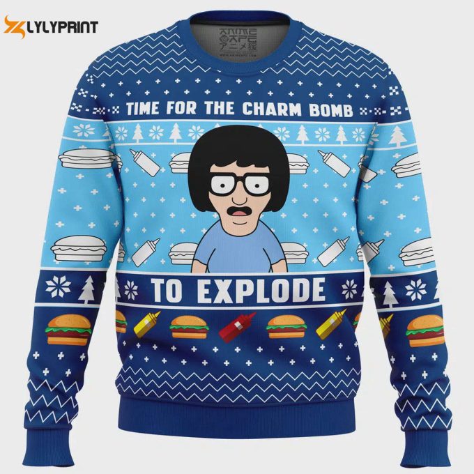 Explore Bob’s Burgers Ugly Christmas Sweater: Unleash The Charm Bomb!