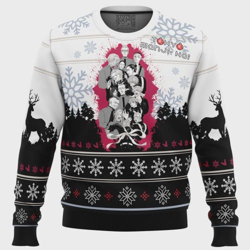 Trendy Toman Tokyo Revengers Ugly Christmas Sweater – Perfect Holiday Fashion for Anime Fans