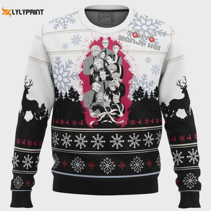 Trendy Toman Tokyo Revengers Ugly Christmas Sweater – Perfect Holiday Fashion For Anime Fans