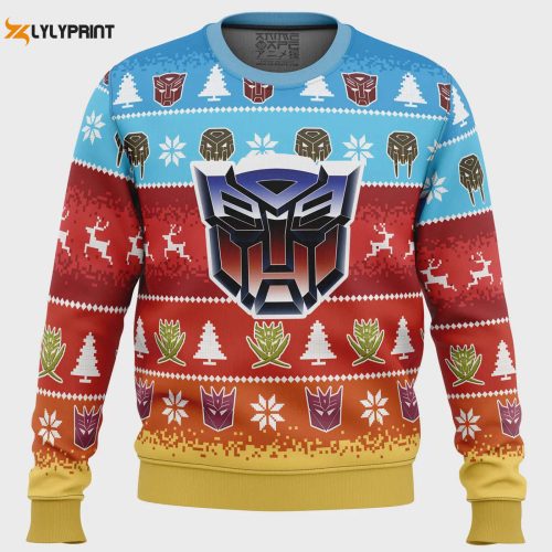 Get Festive with the Transformers Ugly Christmas Sweater – Perfect for Holiday Fun!