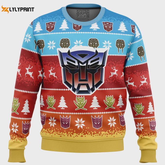 Get Festive With The Transformers Ugly Christmas Sweater – Perfect For Holiday Fun!