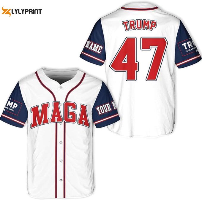 Trump Felon Baseball Jersey, Jersey Shirt Version 11 - Gift For Men Women 1