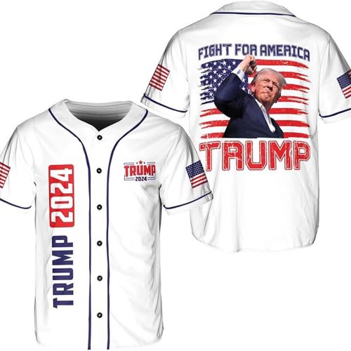 Trump Fight Baseball Jersey, Jersey Shirt For Winner 3 – Gift for Men Women