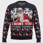 Get Festive with Uncle Santa Claus Ugly Christmas Sweater – Perfect Holiday Apparel!