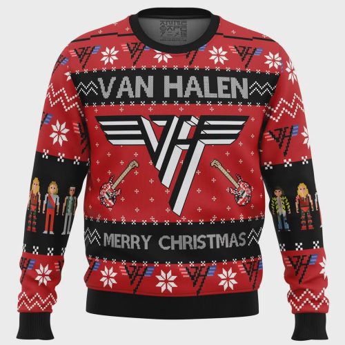 Rock the Holidays with Van Halen Ugly Christmas Sweater – Festive Music Merchandise